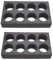 YARNOW 2PCS Foam Cup Glass Holder, Takeout Coffee Cup Drink Carrier Tray for Camping, Caravans, Motorhomes, Boats - Space for 8 Mugs