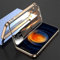 ZUHERA Buckle Lens Protection Metal Magnetic Case für iPhone 13 14 12 11 Pro Max Plus Double Sided Glass Bumper Cover Bottom Fastener, Gold, for iPhone12
