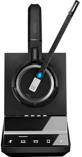 EPOS Impact SDW 5066 EU/UK/AUS - Premium Kabelloses DECT-Headset mit Doppelseitigem Design für Erhöhte Konzentration und Überlegenen Klang im Professionellen Einsatz