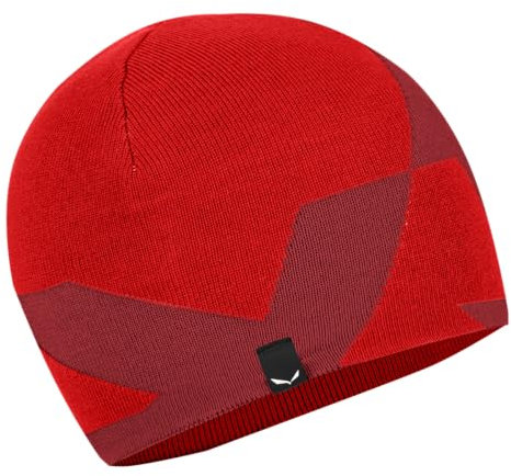 Salewa Pure Reversible Merino-Mütze, Rot