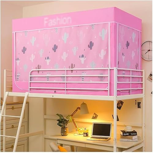 COYEUX Überdachung für Etagenbetten, Einzelbettzelt, Verdunkelungsvorhang im Schlafsaal, tragbares hängendes Netzbettüberdachung, vierseitige Verdunkelung, für Privatsphäre beim Schlafen der Schüler