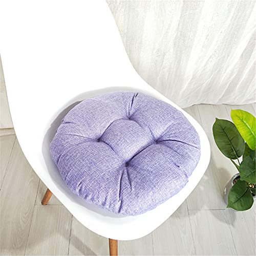 DOTBUY-SHOP Cojines Sillas Jardin Color Sólido Cojines Redondos Cojines de Asiento para Sillas de Terraza Cocina Patio Balcón Salón, 40,45,50cm para Interior o Exterior (40x40cm,Violeta Claro)