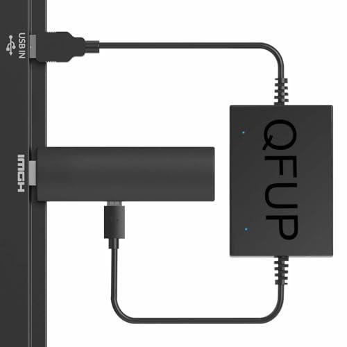 QFUP Cable de alimentación USB para Fire TV Stick 4K Max, potencia la transmisión de TV directamente desde el puerto USB del televisor, (elimina el cableado desordenado y la necesidad de una toma de