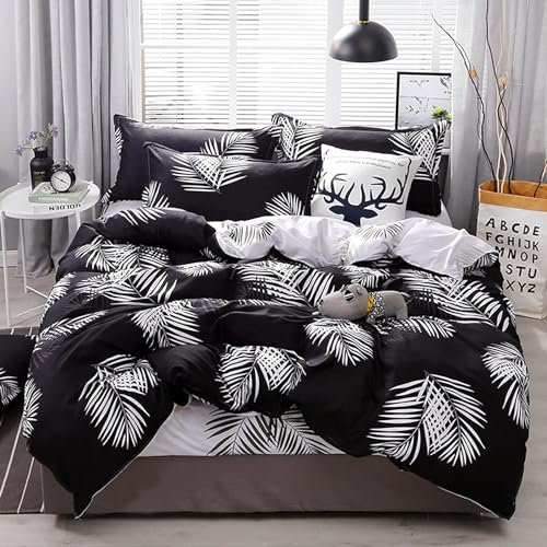 FANSU Bettwäsche-Sets 180x220 3 Teilig Mikrofaser, Bettbezug 180x200 Set mit 2 Kissenbezüge Modern Bedding Set Duvet Cover- Superweiches Bettbezug mit Reißverschluss