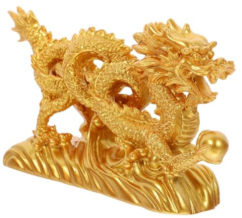 Cabilock Dragon Ornement Chinois Dragon Statue Intérieur Décor De Bureau Petit Décor De Bureau Décor De Style Chinois Chinois Dragon Ornement Dragon Figurine Animal Résine
