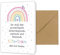 PICTALOO Dankeskarte Erzieherin, Abschiedskarte Kindergarten Kita mit Regenbogen, Abschluss Abschied Geschenk für Tagesmutter, süße Danke Karte mit Umschlag, Abschiedsgeschenk (KITA-Team)
