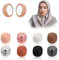 8 Paare Starke Hijab Magnete, Magnetische Nadellose Brosche, Metallbeschichtung Magnetische Pins, Hijab Clip Keine Lochstifte, Runde Schal Clip Magnete, Mehrzweck Magnetbrosche für Frauen Kleidung