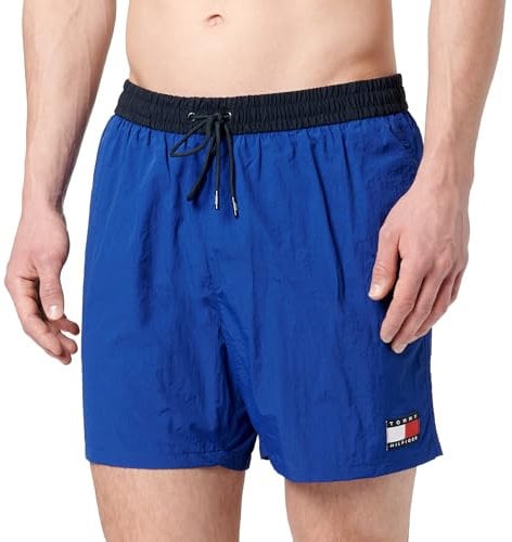 Tommy Hilfiger Slip de Bain Homme Medium Drawstring avec Cordon de Serrage, Bleu (Wedge Blue), XXL