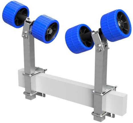 SUPROD 2er Pendelrollen Sliprollen Sliphilfe Bootstrailer Eva RKSRLB-2X2-EVA, Ø 120 mm