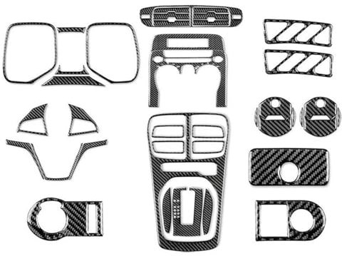 SIMICASE Auto Interieur Für Chevy Für Camaro 2010-2015 Carbon Fiber Full Interior Kit Dekorative Aufkleber Autozubehör Auto Innenraum