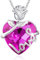 llyish Collier Femme Pendentif Coeur avec Rose Eternelle Coffret Bijoux Cadeau Femme Original Cadeau Anniversaire Femme Copine Maman Cadeau Noël Saint Valentin Cadeau Fete des Meres