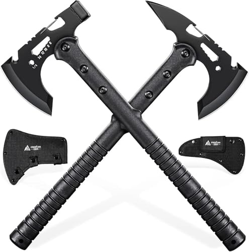 Freelander Tactical Hatchet Axe 2 Pack - Portable Tomahawk with Sheath