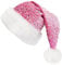 Sparkly Santa Hat - Santa Hat Christmas, Adult Pink Christmas Hat | Christmas Hat Glitter Sequin Santa, Sequined Santa Hat for Tree Toppers Christmas, Christmas Celebration Costume Accessories