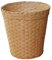 Pesoncarl Wicker Basket, Woven Trash Can 7x10 Inch Small Small Woven Basket Trash Can Natural Straw Round Desktop Trash Can Simple Household Waste Paper Basket for Home Offices Desk Style1