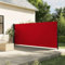 Myheimly Seitenmarkise, Wandmarkise mit PU-Beschichtung, Sichtschutz für Balkon Terrasse Garten, Windschutz Markise, Ausziehbar Polyester Rot,160 x 600 cm