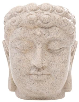 MagiDeal Statue Tête de Bouddha pour Décoration de Pot, Style A