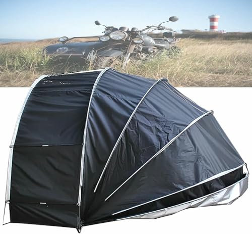 Motorcycle Tent Shelter, Semispiral Shell Garage Cover, Versatile Bike Shed, for Motorbike Storage