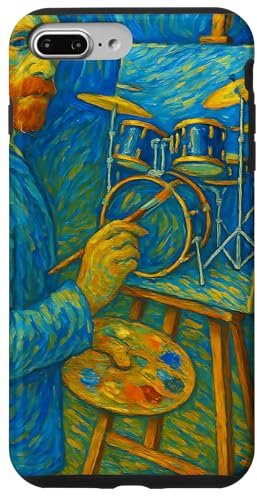 Vangogh-Drummer Tamburelli Batterie Musicista batterista Custodia per iPhone 7 Plus/8 Plus