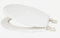 Marco Paul 18 Standard Traditional White Wooden MDF Toilet Seat Universal Adjustable to Fit Most Toilets Oval Seat with Hinges & Parts Bathroom En-Suite Office Home Indoor (17 White Toilet Seat)