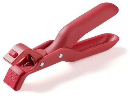 Anti-Scald Bowl Holder Clip,Hot Plate Gripper,Anti-Scald Bowls Plates Gripper,Kitchen Multi-Function Anti-Scalding Bowls Plates Silicone Tongs for Pot Dish Pan Clip Holder (Red)
