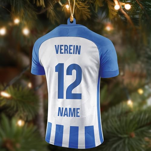 Berlin XXL Weihnachtsbaumschmuck - Berlin Fanartikel personalisierte Weihnachtskugeln, Berliner Fan Christbaumschmuck, Berliner Weihnachtsdeko, Fanshop, Baumschmuck für Berlinfans