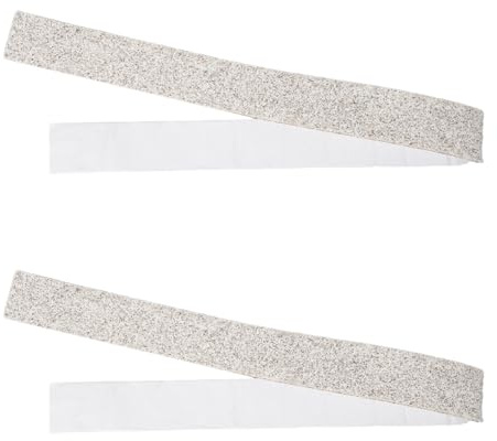 FOMIYES Selbstklebendes Holzofendichtungsband aus Vermiculit für Holzherde und Kaminöfen Hitzebeständig und Leicht Zuschneidbar 2 Rollen Ofentürdichtung Zubehör