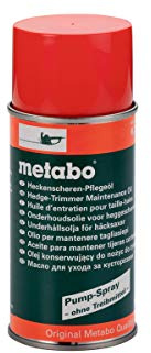 metabo Heckenscheren-Pflegeöl-Spray 300 ml, Pflegeöl auf Naturölbasis | Für Heckenscheren, Pump-Spraydose mit 0,3 l Inhalt zur Reinigung, Pflege und Wartung von Schneidmessern