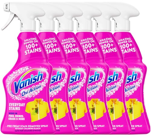 Vanish Fleckenentferner Pre Wash Spray 500 ml (6 Stück)