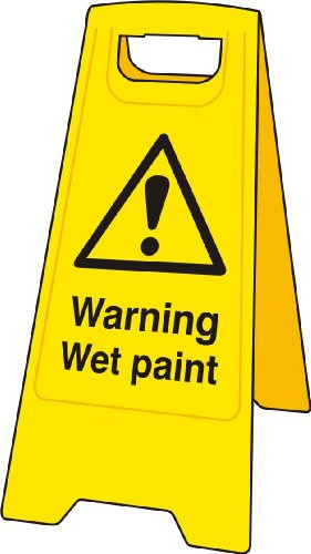 'Warning Wet Paint', Heavy Duty A Board (620mm x 200mm)