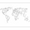 murando - Papier peint panoramique moderne 400x309 cm - Revêtement mural décoration pour chambre salon - Design unique et moderne - Gris noir blanc - Carte du monde des continents 10040910-65