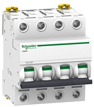 Schneider Electric A9F79625 Automatic Magnetothermal Switch iC60N, 1P+N, 25 A, C Curve, White