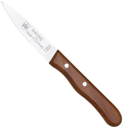 Friedrich Engels und CIE GmbH mittelspitze Klinge Gemüsemesser mit Kirschholz Griff, 18 cm, braun