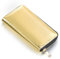 Porte-Monnaie pour Femme Doux métallisé avec Fermeture éclair Portefeuille Or 20 x 10 x 2,5 cm