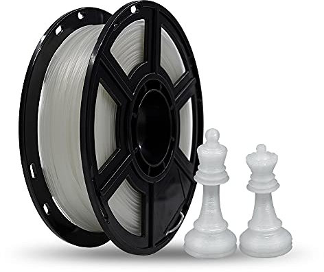 Flashforge® PLA-Filament für 3D-Drucker, 1,75 mm, 0,5 kg, passend für die meisten 3D-Drucker, durchsichtig