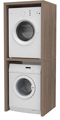 VE.CA. S.r.l. - Tapa Columna Lavadora - Madera - Tapa Columna Lavadora/Tapa Secadora - Disponible a Medida - Muebles de Baño - Color: Nogal - Made in Italy