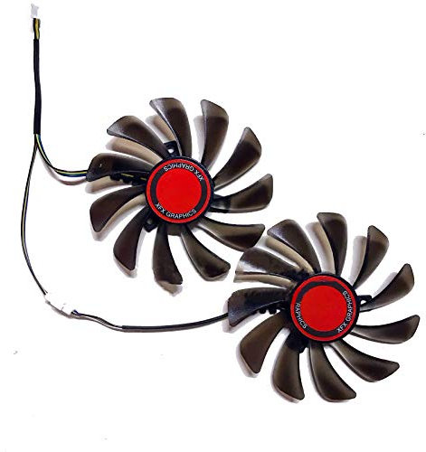 Sostituzione Scheda Grafica Dual Fan 95mm Scheda Video Ventola di Raffreddamento per XFX RX580 584 588 Kit di Riparazione