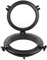 Hlyjoon Opening Portlight Porthole，10in Marine Porthole Round Black Portlight Stalinite Window Replacement Window Port Hole Universal for RV Boat Yacht