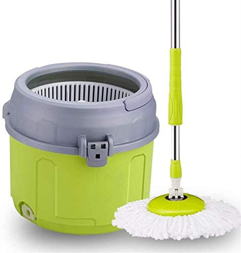 RONGJJ Juego De Trapeador Y Cubo, Trapeador Multifuncional, Trapeador Simple para Quitar La Suciedad, para Paredes De Madera, Cocina, Mango Ajustable para Trapeador