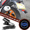 FOLGEMIR Lumières projecteur de Moto, LED Bienvenue voiture, LED Moto Logo, Lumière Lampe universel pour Moto de 12 V