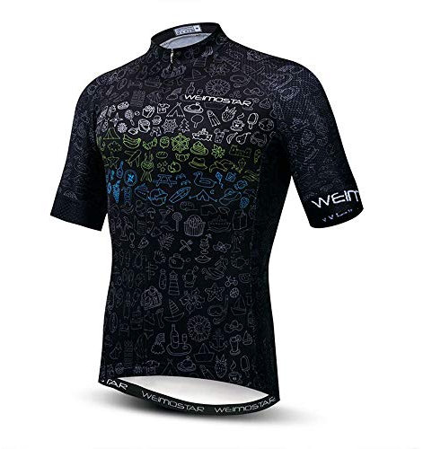 Herren Radtrikot Sets Kurzarm Ärmellos Fahrradtrikots Anzüge MTB Shirts Top Shorts Rennrad Kleidung, Cd6109, L Brust 96/102 cm