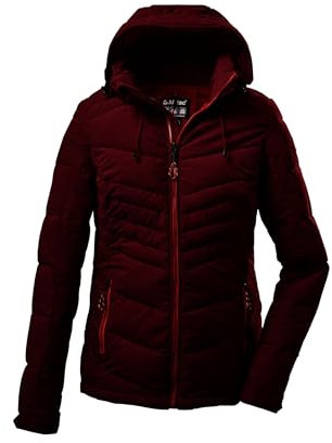 Killtec Damen Steppjacke Jacke in Daunenoptik mit abzippbarer Kapuze KOW 149 WMN QLTD Jckt wasserabweisend, atmungsaktiv, windabweisend 00445-weinrot 48