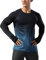 Men's Running Shirts Sports Long Sleeve Fitness Bodybuilding Tee Shirts Dry Fit Top Sweatshirts Gradient Blue M