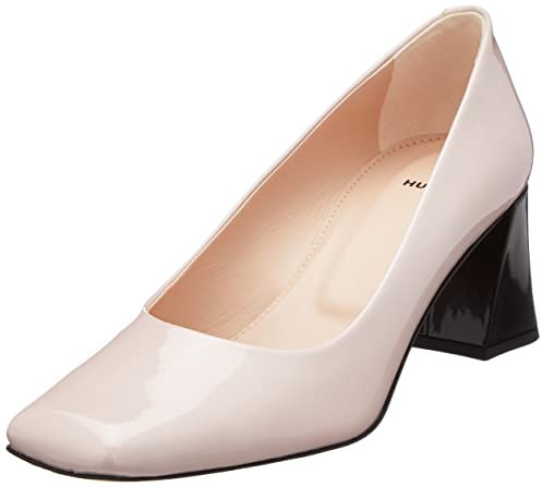 HUGO Femmes Sophy Pump60-P Escarpins à Talon évasé en Cuir Italien Verni