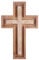BAYSBAI Cruz de madera, crucifijo colgante de pared, cruz católica, cruces decorativas para la pared, regalo de confirmación de bautizo cristiano