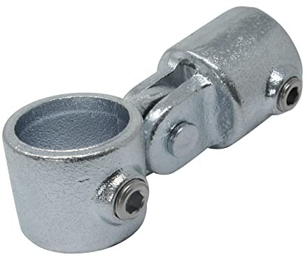 SO-TOOLS® Temperguss Gelenkstück einseitig für 60,3 mm Rohr Rohrverbinder zum verbinden eines Rohres an ein durchläufiges Rohr oder als Rohr-Ecklösung zum befestigen von Endrohren