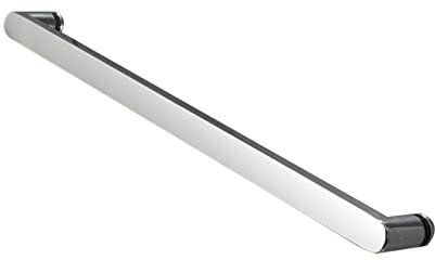 DAMSLY Bathroom Door Handle Stainless Steel, Interior Shower Screen Grab Bar Knob Polish Chrome Single Side Door, Push and Pull Door Handle with Accessories (Size : 400mm-430mm)