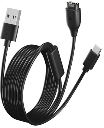 Bicmice Câble de charge multiple pour Garmin Instinct Vivoactive Forerunner Venu Vivosmart Fenix GPS Smartwatch 2 en 1 Câble de charge USB avec USB-C pour téléphones, tablettes, écouteurs, plusieurs