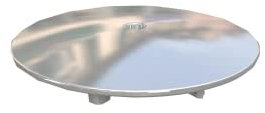 BONOMINI Cover Cromo per PILETTA Doccia Foro 90 MM Foro 90 mm