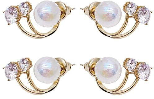 MHDUYEG 2 Paar Lymphdrainage Ohrringe, Lymphdrainage Mode Ohrringe Germanium Ohrringe, Akupunktur Ohrringe Lymphatic Magnetic Women's Earrings, Damen Statement-Ohrringe Ohrstecker Schmuck