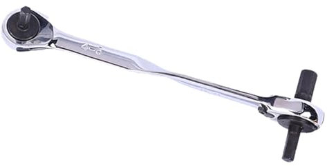 Generisch Llave de carraca 4 en 1 con cabeza flexible, llave de trinquete doble - Llave de carraca de alta dureza - Llave de carraca de carraca resistente al desgaste